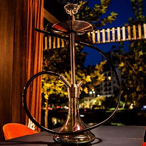 Primer plano de una cachimba.